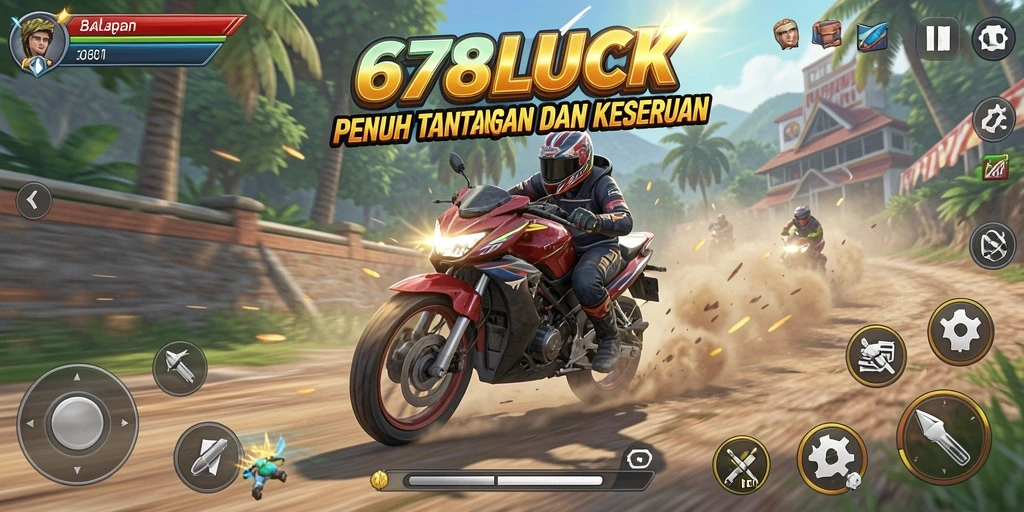 Tampilan seru balapan motor di 678LUCK dengan grafis menakjubkan.