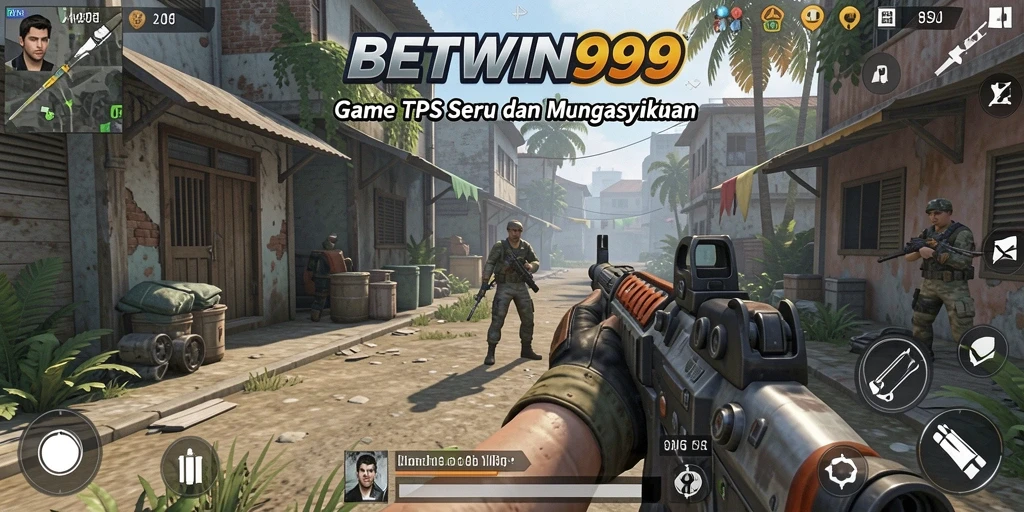 Screenshot menunjukkan aksi seru dalam permainan TPS BETWIN999.