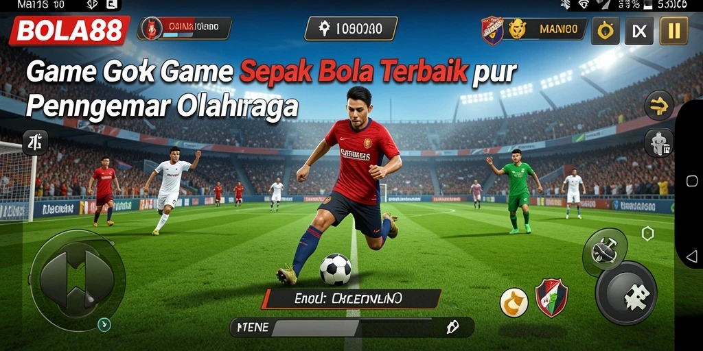 Tangkapan layar BOLA88 menampilkan aksi seru permainan sepak bola.