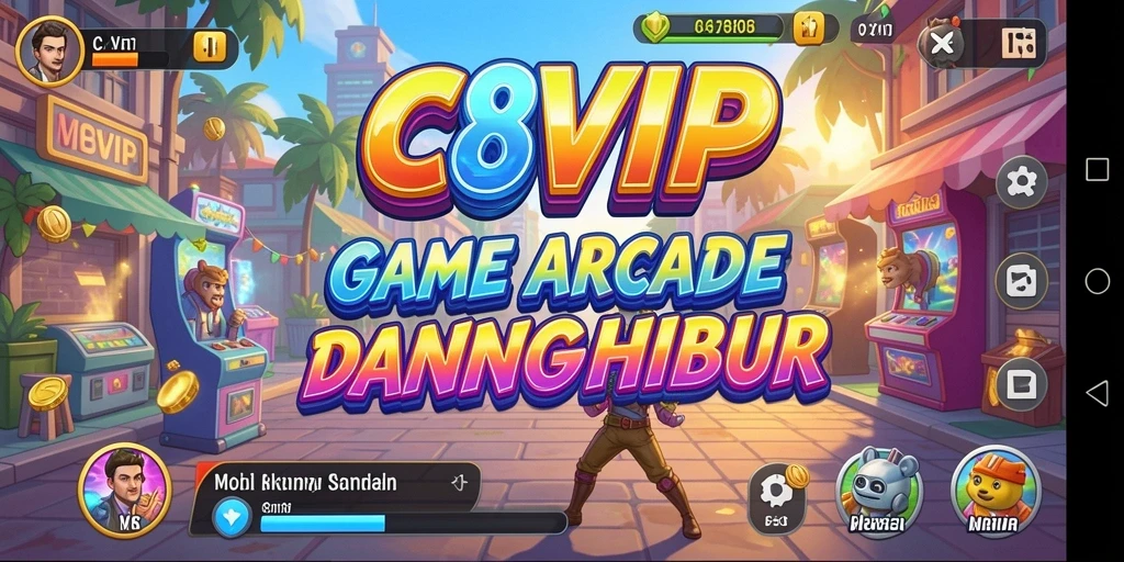 Tampilan gameplay C8VIP menampilkan pengalaman Arcade yang seru dan menghibur.