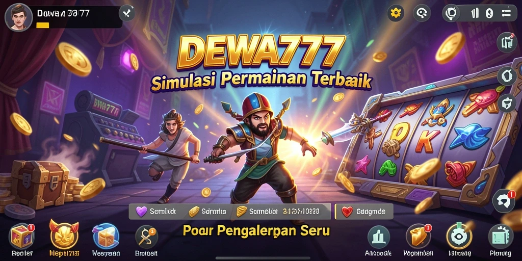 Screenshot DEWA777 menunjukkan gameplay menarik dengan interaksi karakter yang dinamis.