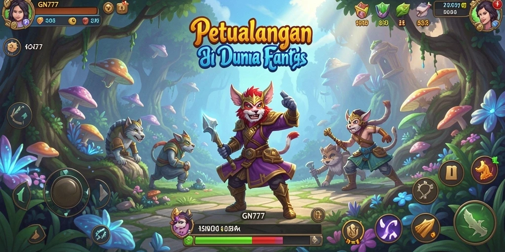 Screenshot gameplay GN777 yang menunjukkan petualangan seru.