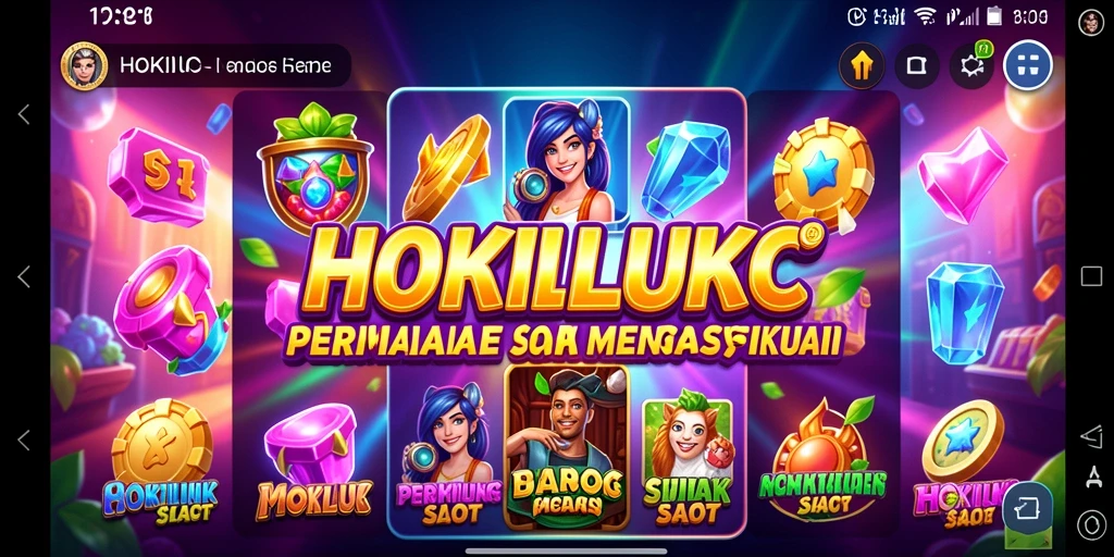 Tampilan gameplay Slot yang menarik dan penuh warna dari HOKILUCK.