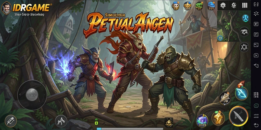 Tampilan utama gameplay IDRGAME yang menarik dan interaktif.