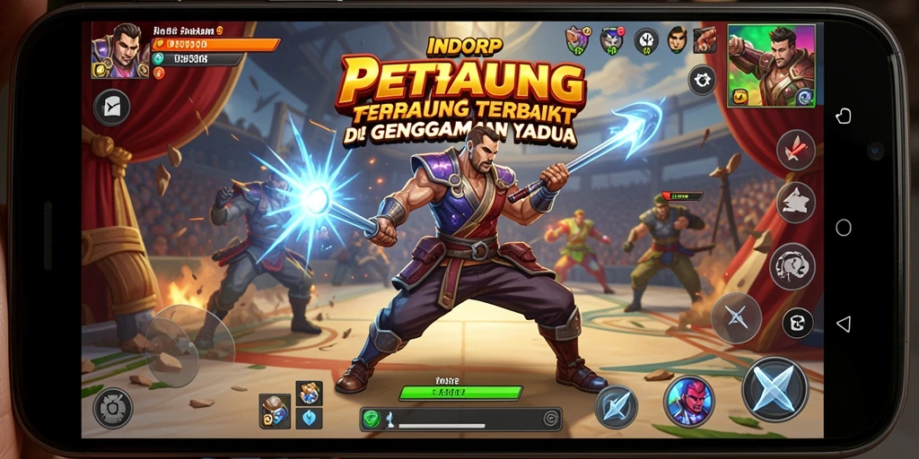 Tampilan gameplay <strong>INDORP</strong> yang intens dan penuh aksi pertarungan.