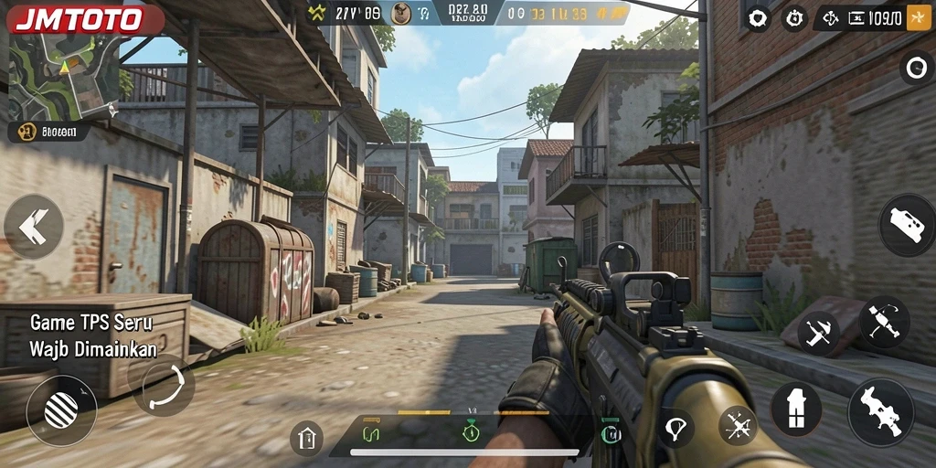 Tampilan gameplay JMTOTO yang mendebarkan dan penuh aksi.