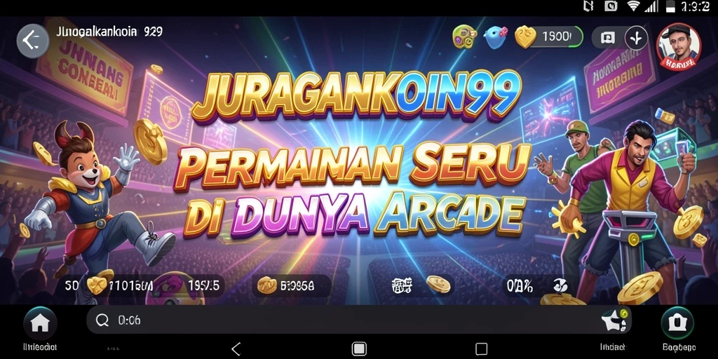 Tampilan utama gameplay JURAGANKOIN99 yang penuh aksi dan warna.
