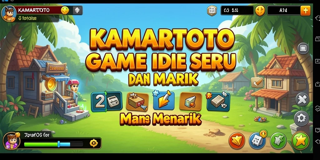Tangkapan layar utama KAMARTOTO menunjukkan pengalaman gameplay Idle yang menarik.