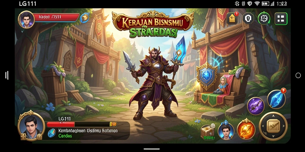 Screenshot utama LG111 menampilkan gameplay Tycoon yang memukau.