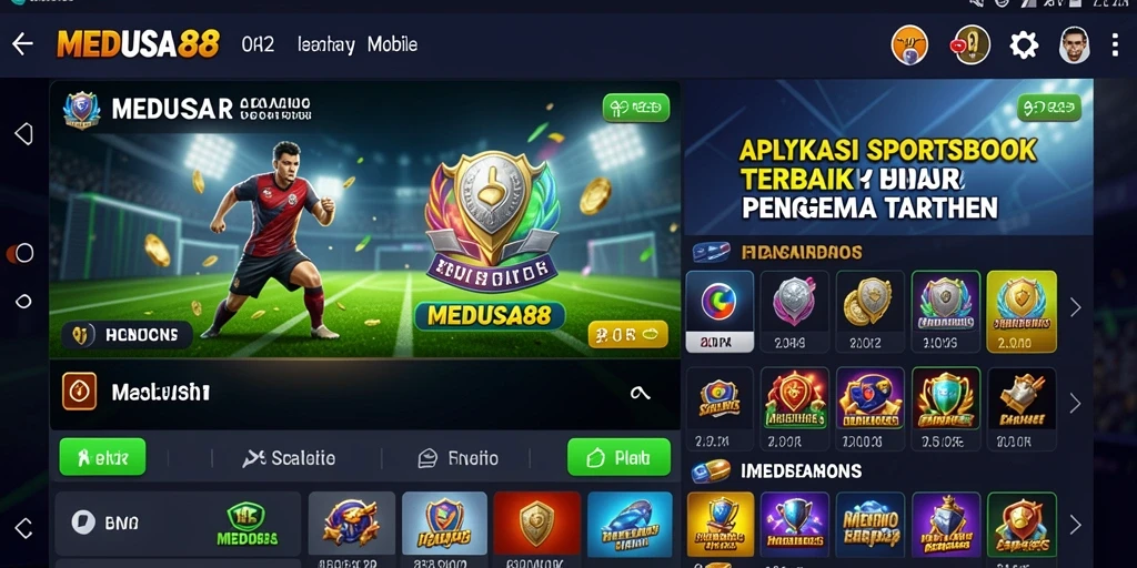 Tampilan gameplay taruhan di aplikasi MEDUSA88 yang menarik.