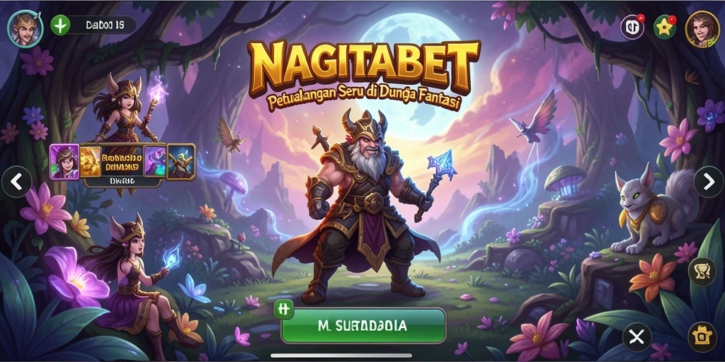 Gameplay NAGITABET yang menegangkan dan menarik dengan berbagai misi.