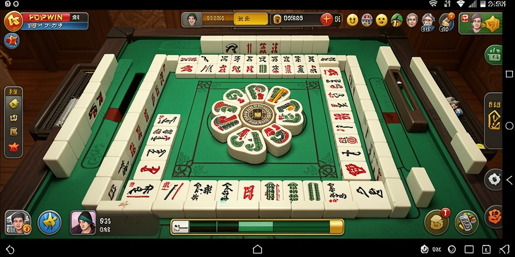 Tampilan screenshot POPWIN yang menunjukkan pengalaman Mahjong yang mendebarkan.