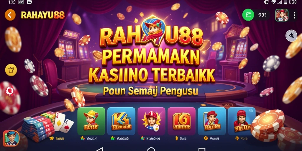 Tampilan gameplay RAHAYU88 menunjukkan keseruan permainan kasino yang menegangkan.