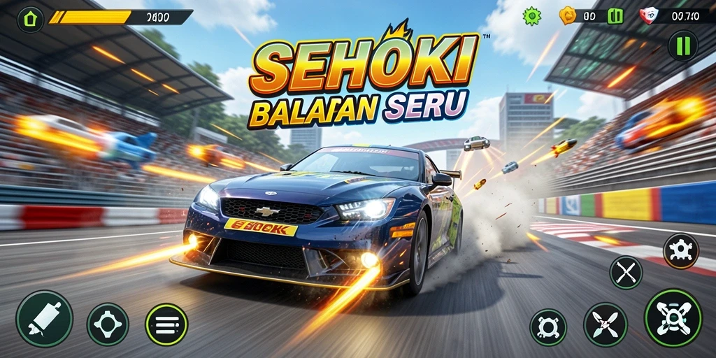 Gameplay balap mobil yang seru dan penuh aksi di SEHOKI.