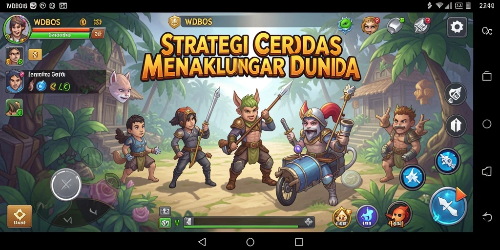 Tangkapan layar WDBOS menampilkan pertempuran strategi yang intens.